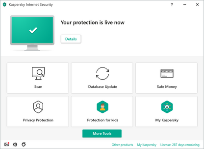 Kaspersky Internet Security Bind Key